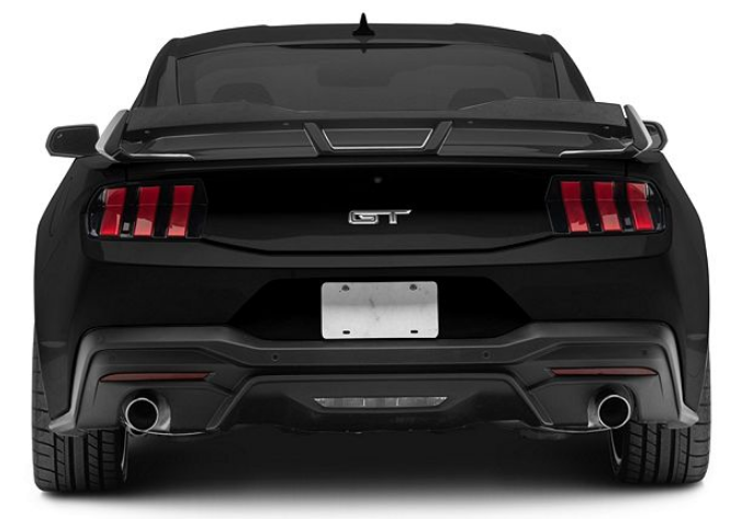 2024+ Mustang Dark Horse Style Wing w/ Gloss Black Gurney Flap